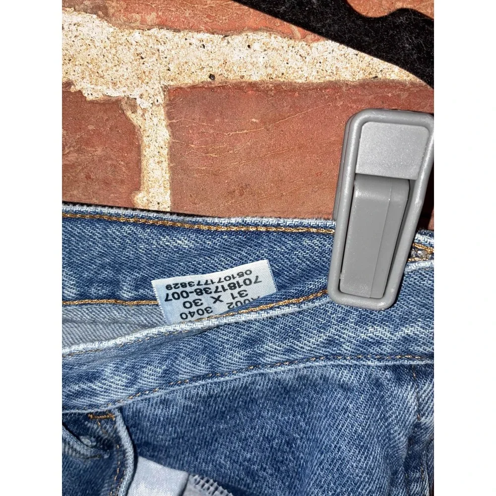Rustler‎ Wrangler Men's Regular Fit Straight Leg Blue Denim Jeans 31x30